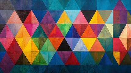 Wall Mural - Colorful Geometric Abstract Art