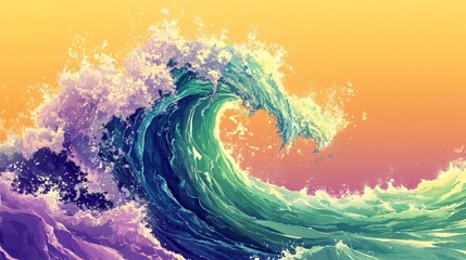 Poster - Vibrant Seascape Artwork