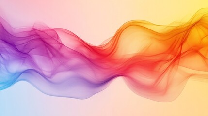 Poster - Colorful Abstract Smoke Wave