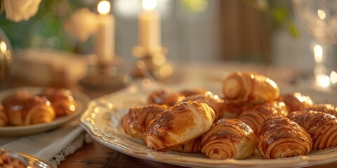 Mini Brioche Sausage on a Plate