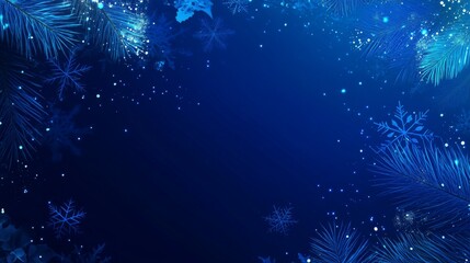 Wall Mural - AI background with snowflakes and bubbles