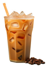 Canvas Print - PNG Coffee drink food iced coffee transparent background