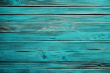 Wall Mural - Processed collage of dark cyan blue wooden background texture. Background for banner