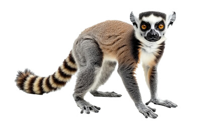 Lemur isolated on white background