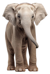 Canvas Print - PNG Baby elephant wildlife standing animal.