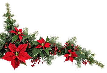 Wall Mural - png christmas corner arrangement christmas flower plant.