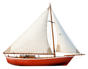 Wall Mural - PNG Sailing boat watercraft sailboat vehicle.