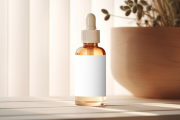 Poster - Skincare dropper bottle png mockup, transparent design