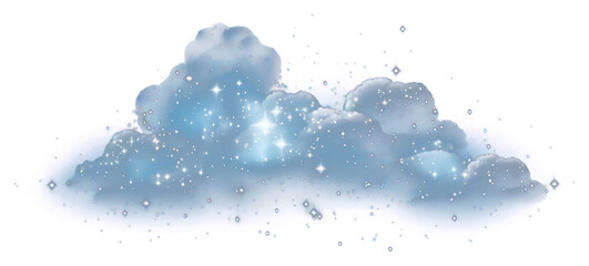 Wall Mural - png cloud shape sparkle light glitter backgrounds astronomy outdoors.