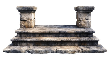 Wall Mural - stone podium on transparency background PNG