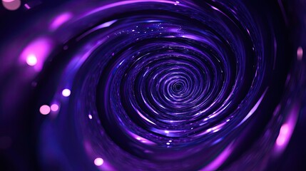 Sticker - Abstract Purple and White Swirling Vortex