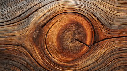 Aufkleber - Close up of a knot showing beautiful wood grain and texture