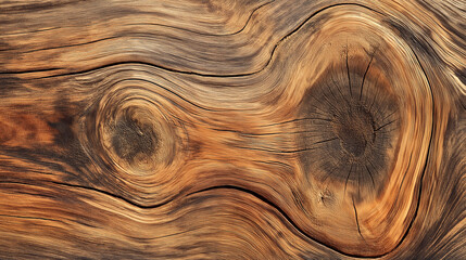 Aufkleber - Old distressed wood showing knots and grain pattern texture