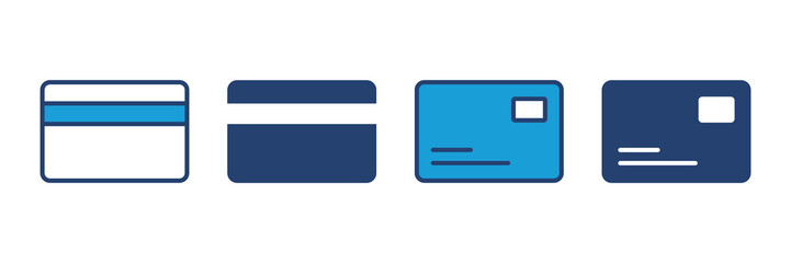 Wall Mural - Credit card icon vector. Credit card payment icon vector