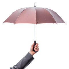 PNG Umbrella hand transparent background sheltering.