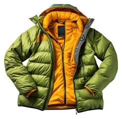 Wall Mural - PNG A camping jacket coat white background sweatshirt.