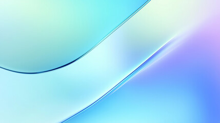 Poster - Abstract background with flowing blue and green lines