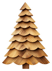 Sticker - PNG Christmas tree made from wood christmas christmas tree celebration.