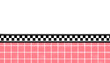 © Mercury.Line - Half wall, Half wall, classic American diner restaurant or interior backgrounds, half checkered  tile wall, kitchen wall, dining  room, retro interior design, PNG, transparency