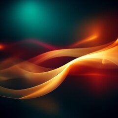 Poster - abstract background with waves