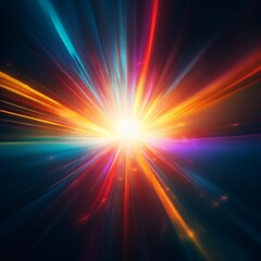 Poster - abstract background with rays