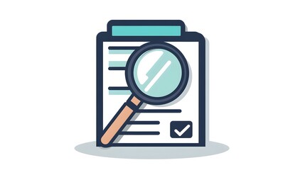 Poster - Sleek Searchable Document Icon Emphasizing Functionality and Efficiency