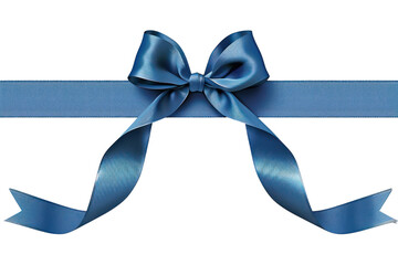 Sticker - PNG Blue gift ribbon backgrounds blue bow.