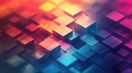 Poster - Abstract Geometric Square Background Design