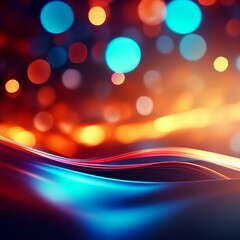 Poster - abstract background with bokeh