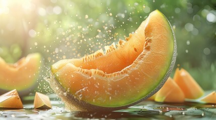 Poster - Cantaloupe Splash