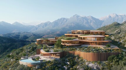 Poster - Modern Luxury Mountaintop Villa with Infinity Pool and Stunning Views