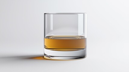 Sticker - A glass of liquor is sitting on a table