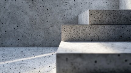 Poster - 3D Rendering of a Concrete Background Size for a Cover Page