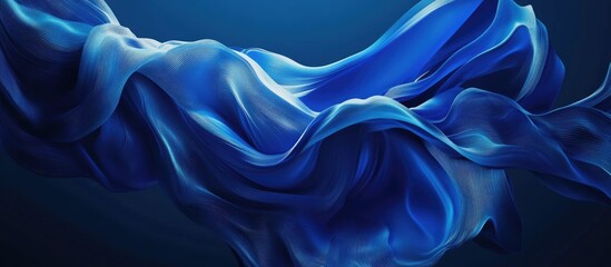 Poster - Abstract blue background with 3D rendering illustration