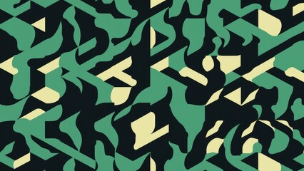 Poster - Geometric Abstract Pattern Design Background.
