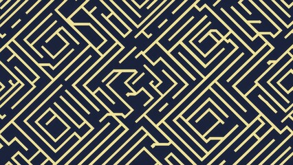 Poster - Geometric Abstract Pattern Design Background.