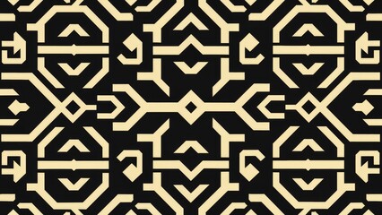Poster - Geometric Abstract Pattern Design Background.