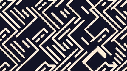 Poster - Geometric Abstract Pattern Design Background.