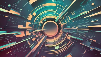 Poster - High-resolution gradient background illustration for corporate presentations. Trendy and vibrant abstract design with a smooth technology feel. Soft blurred graphic mesh overlay assets.