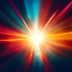 Poster - abstract background with rays