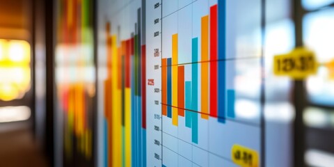 Poster - business graph analysis for report , meeting