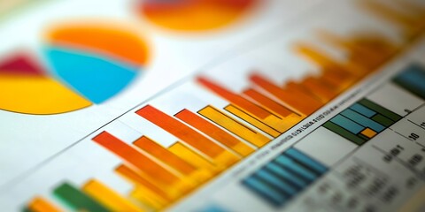Poster - business graph analysis for report , meeting