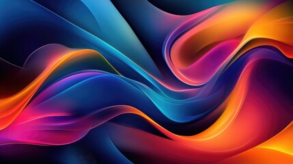 Poster - Abstract background design with a blend of vibrant colors and dynamic shapes creating an eye catching visual effect