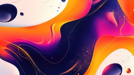 Poster - Abstract background design with a blend of vibrant colors and dynamic shapes creating an eye catching visual effect