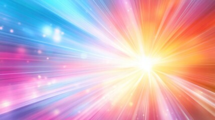 Poster - Abstract background featuring a burst of light with rays radiating outward A creative graphic illustration capturing an explosive feel