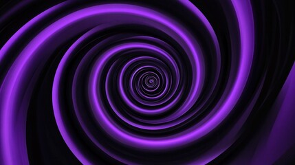 Fototapete - Black and purple abstract vortex spiral wallpaper with hypnotic optical illusion effects Features concentric lines and a dynamic rotating background