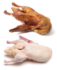 Poster - Peking Duck, China's most famous dish on white background