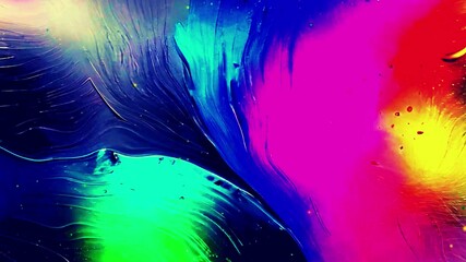 Abstract colorful liquid