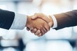 © Dzikrul Husnani - Businessmen making handshake with partner, greeting, dealing, acquisition, business joint venture concept, for business, finance and investment background, teamwork and successful business , ai