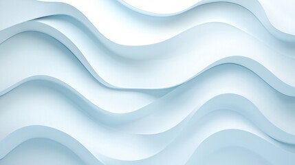 Wall Mural - Serene abstract landscape with flowing waves